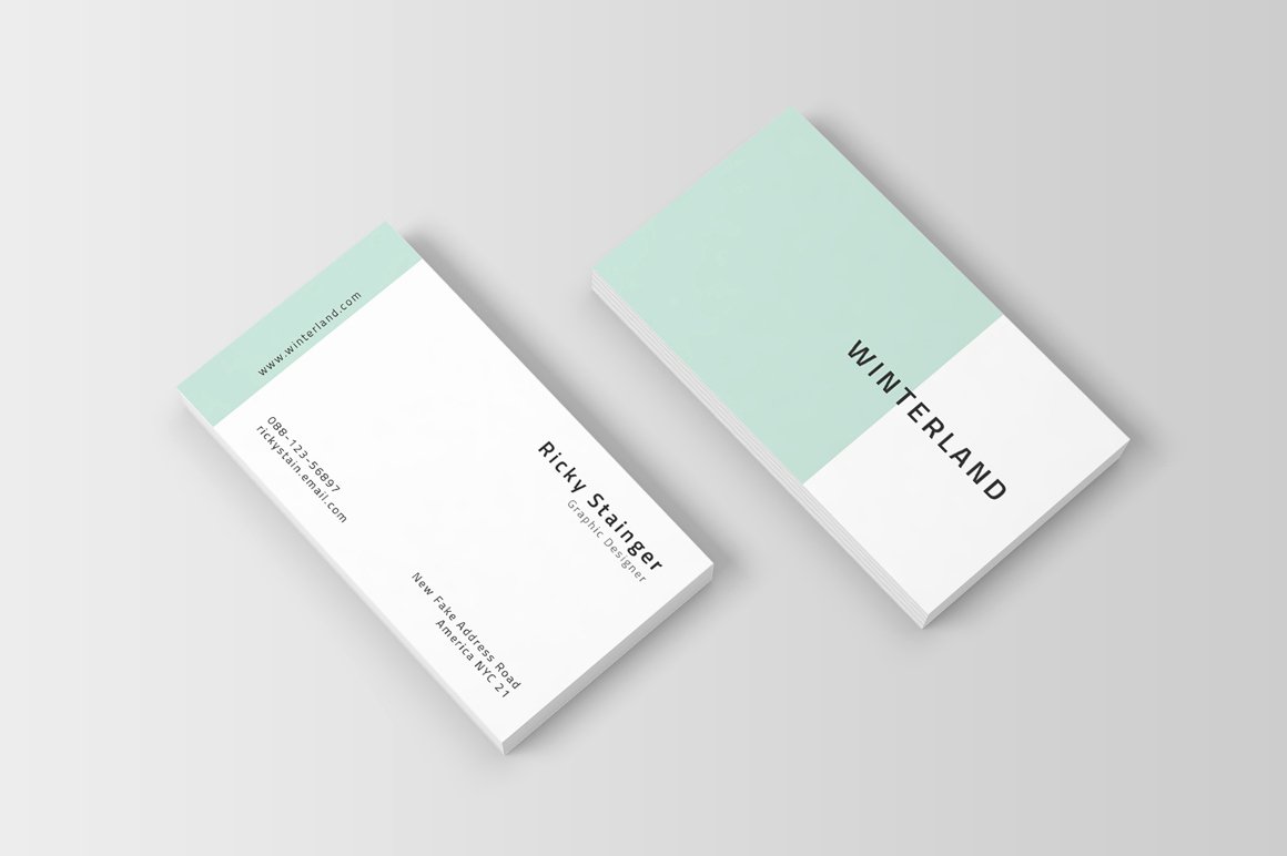 Simple Business Card Template Inspiration Cardfaves