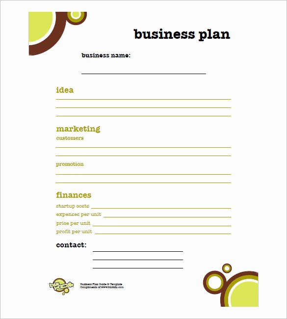 Simple Business Plan Template – 14 Free Word Excel Pdf