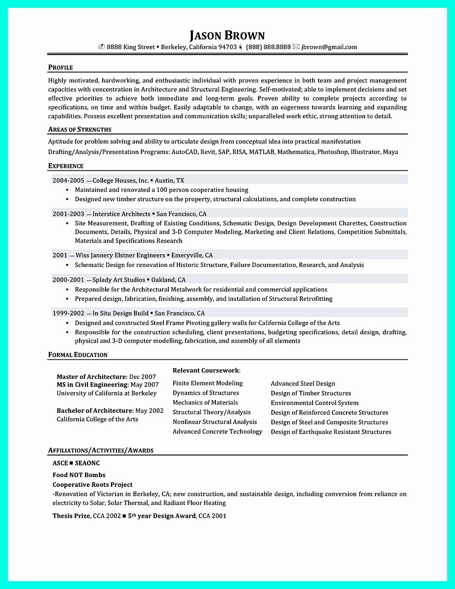 Simple Construction Superintendent Resume Example to Get