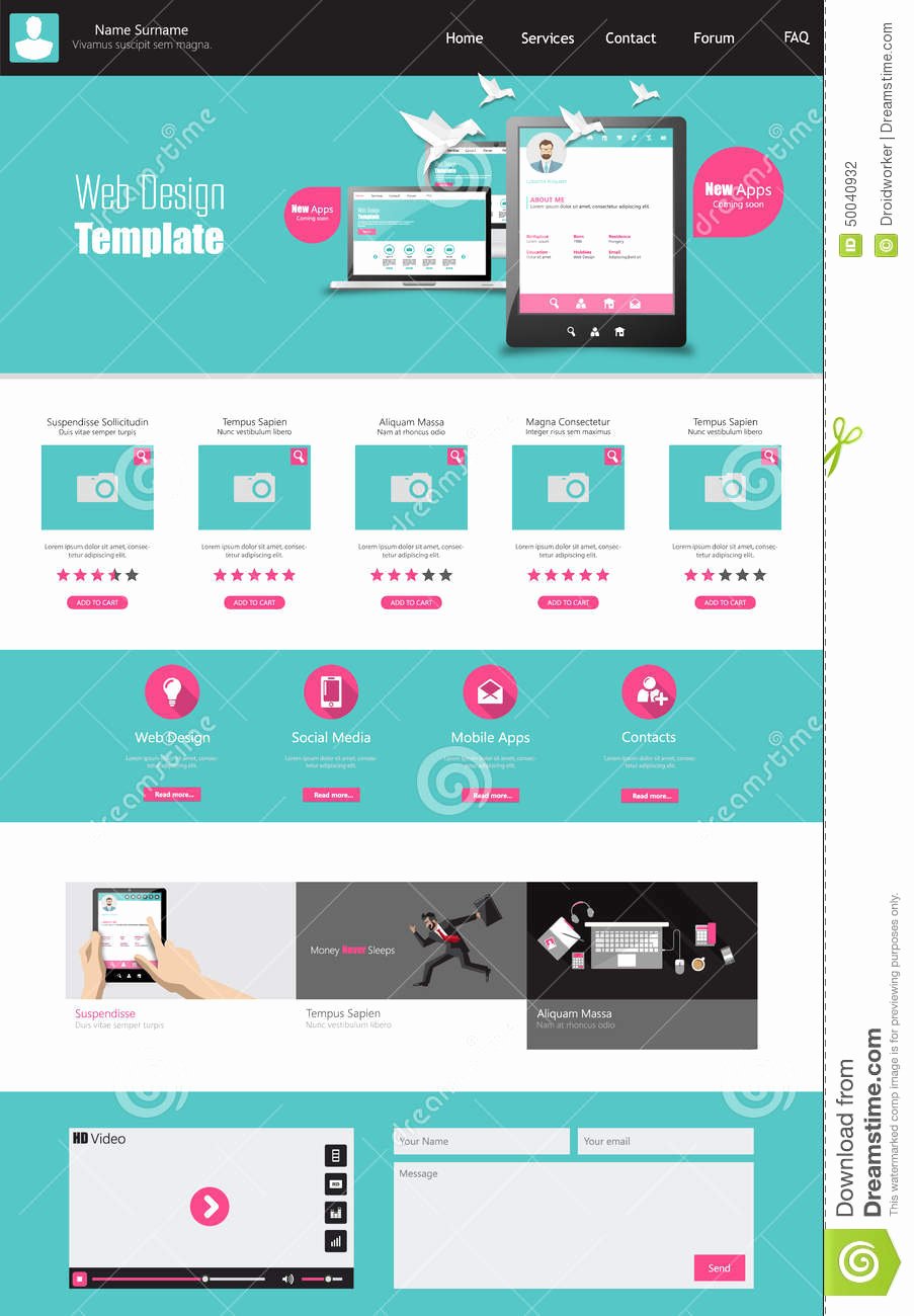 Simple Homepage Design Template Homemade Ftempo