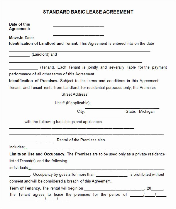 Simple Lease Agreement