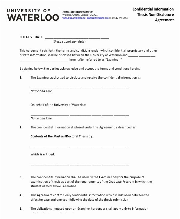 Simple Non Disclosure Agreement form – 13 Free Word Pdf