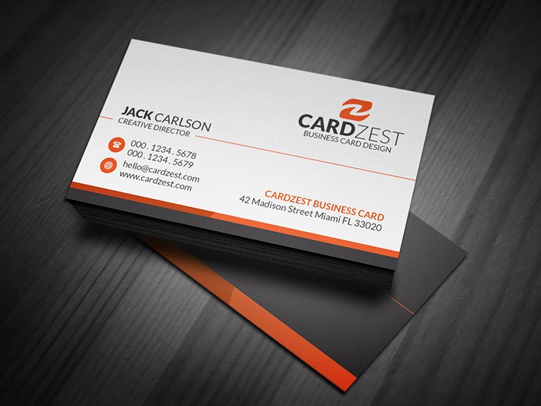 Simple Professional Corporate Business Card Template