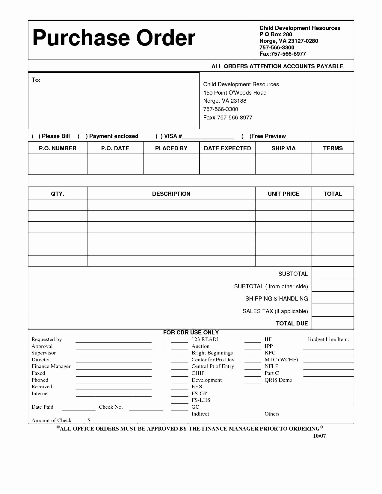 Simple Purchase order form Portablegasgrillweber