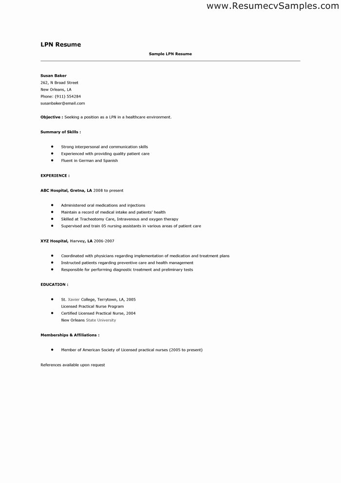 Simple Resume Template for Job Application Seeking
