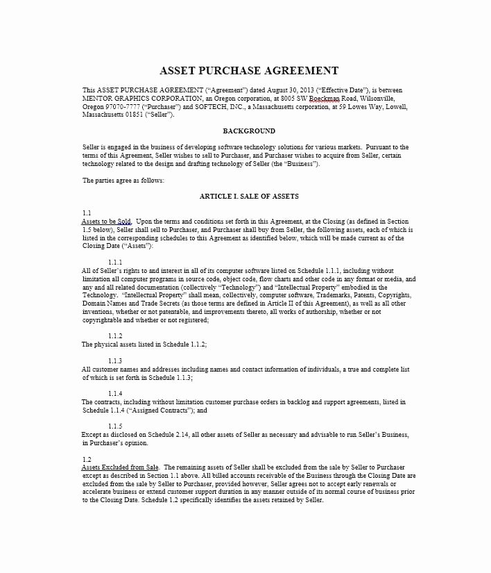 Simple Sell Agreement Template 11 Exciting Parts