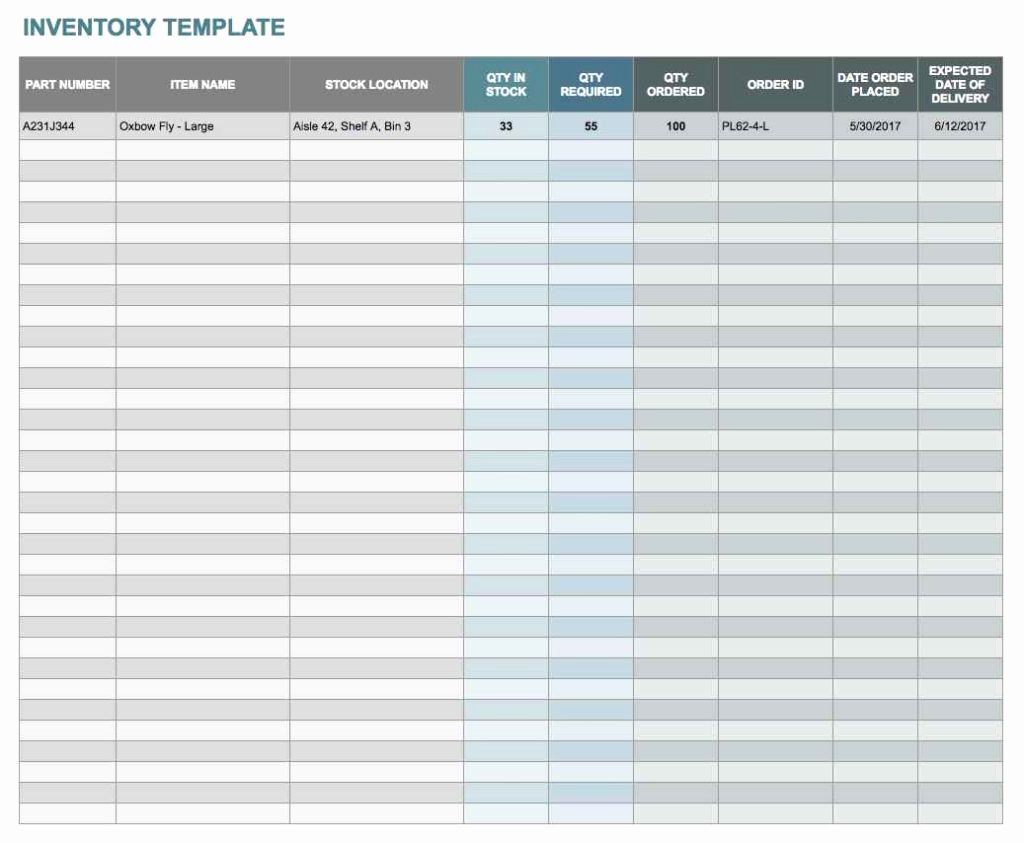 simple spreadsheet template