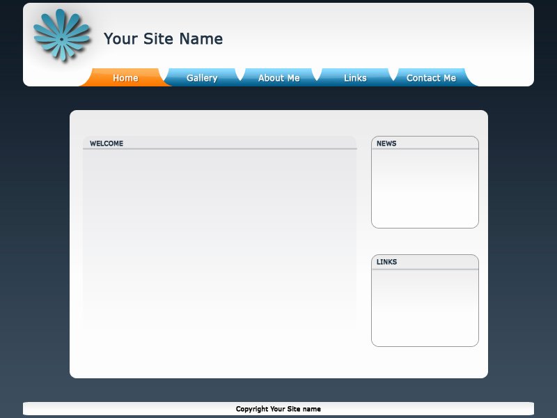 Simple Web Template by theartofwoi On Deviantart