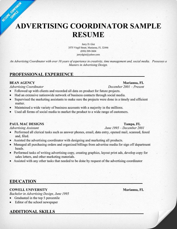 skill set resume