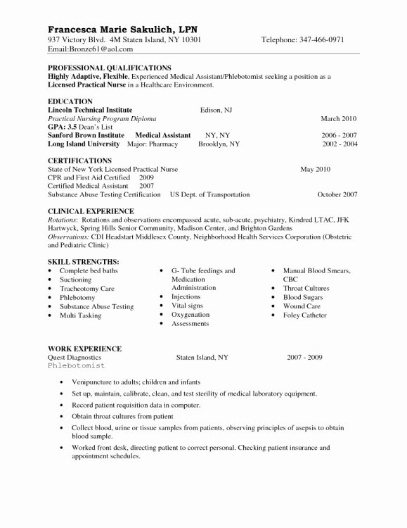 Skills and Highlights for Resume Nurse