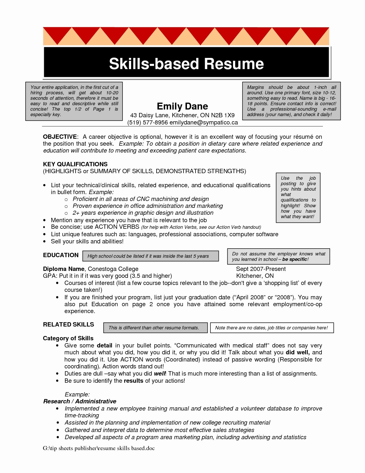 Skills Based Resume Templates Skills for Resume Resume