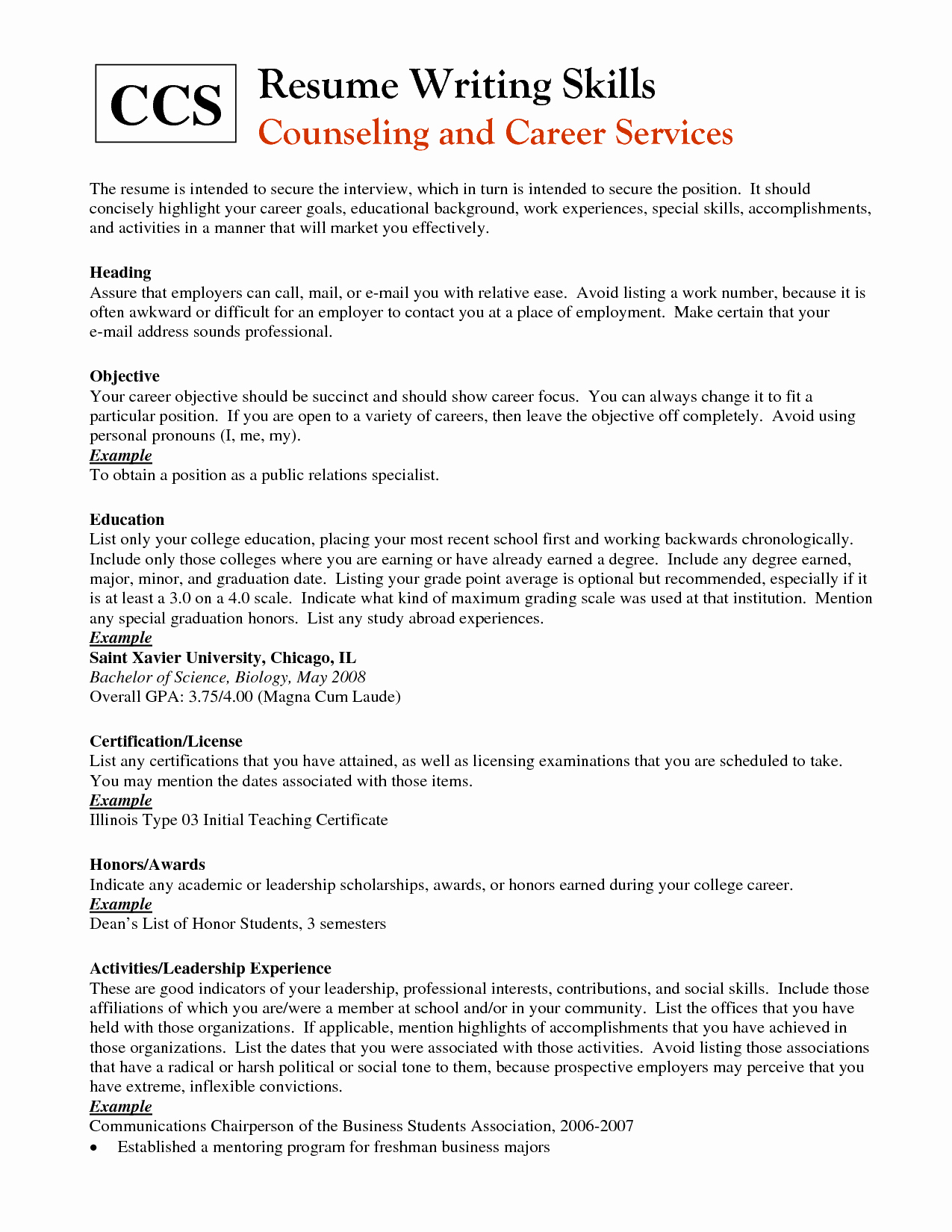 Skills You Can Put Resume Resume Ideas