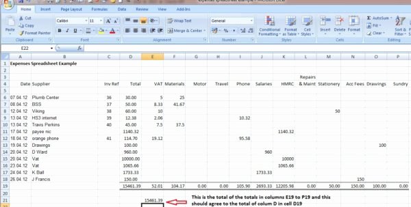 Small Business Accounting Spreadsheet Examples Small