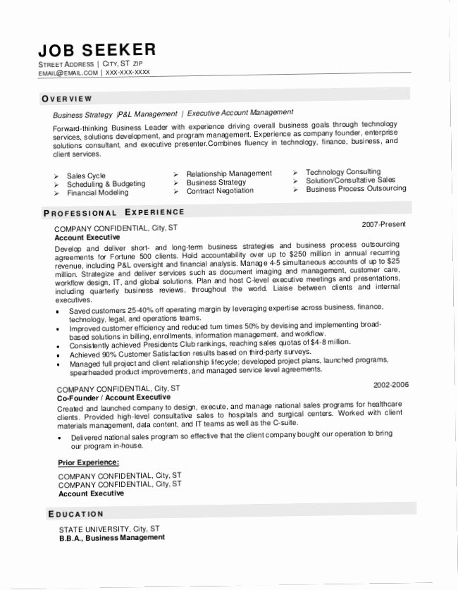 Small Business Owner Job Description for Resume