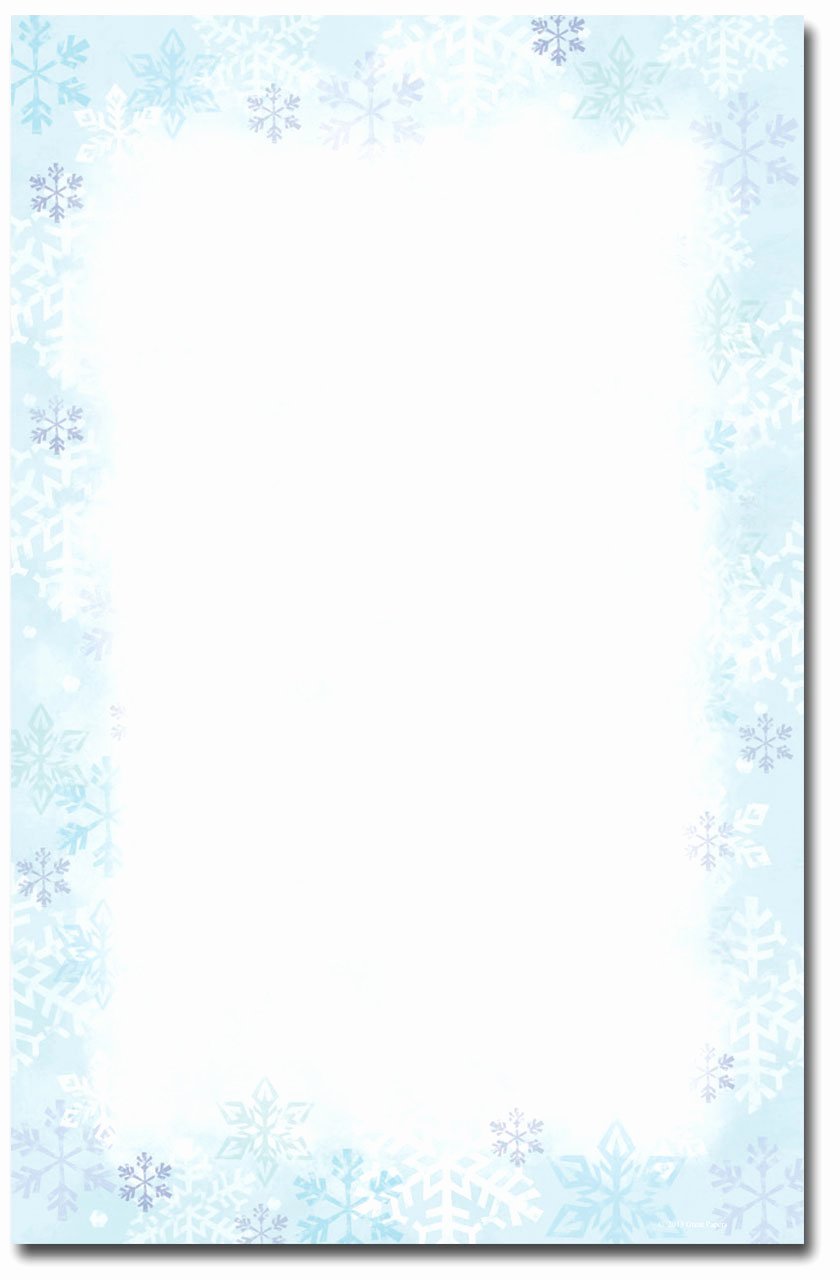 Snowflake Invitation Templates Blank