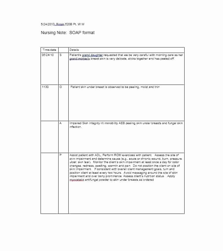 Soap Note Example for Mental Health Counselors Private