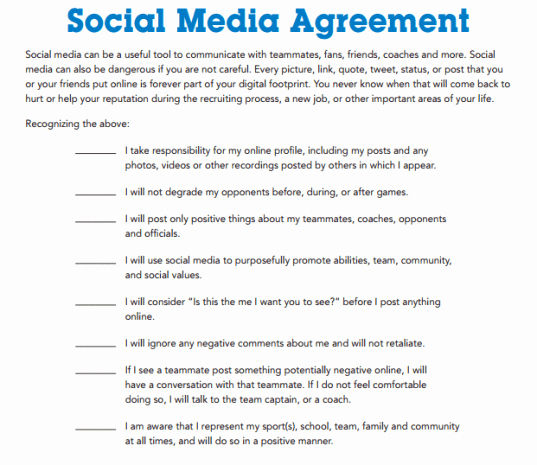 Social Media Contract Templates Find Word Templates