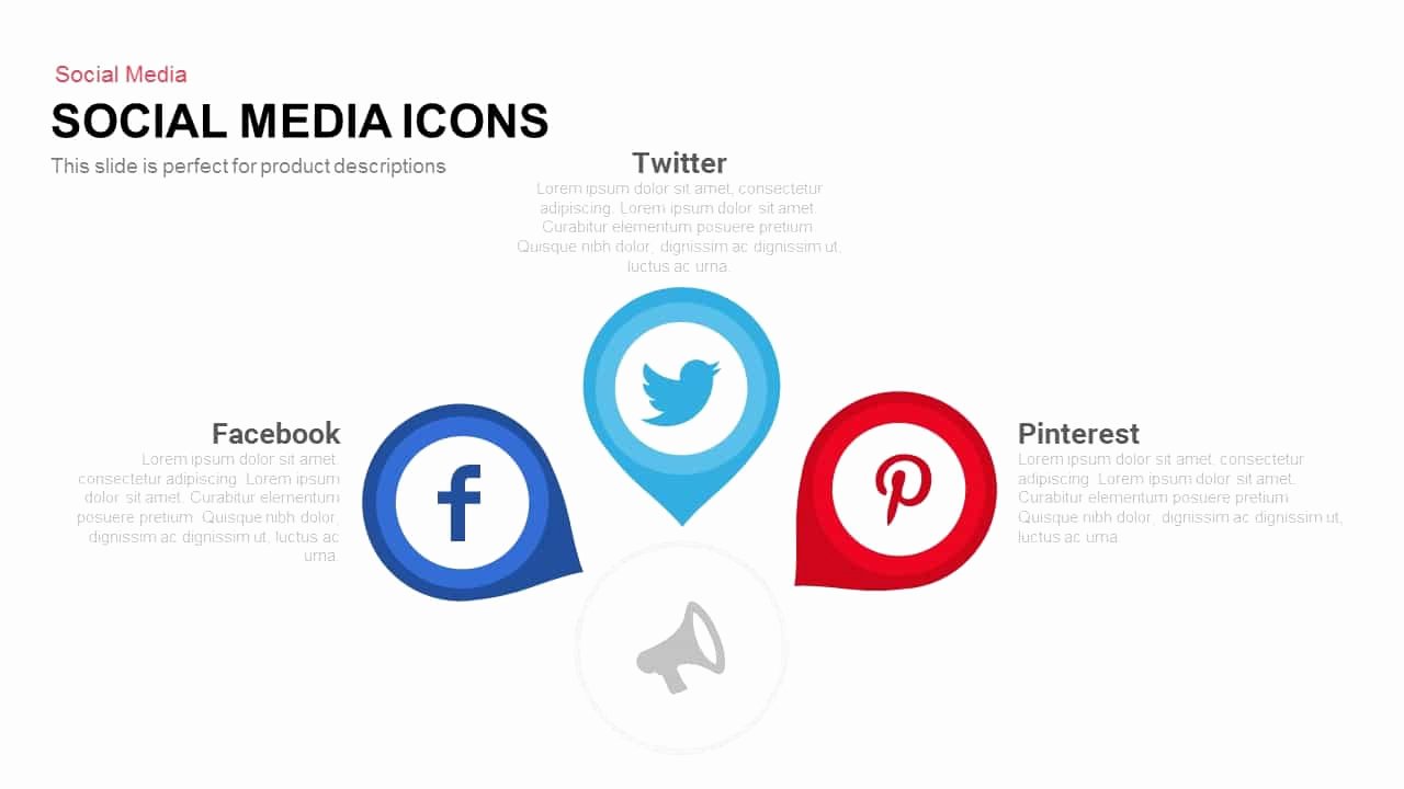 Social Media Icons Powerpoint and Keynote Template