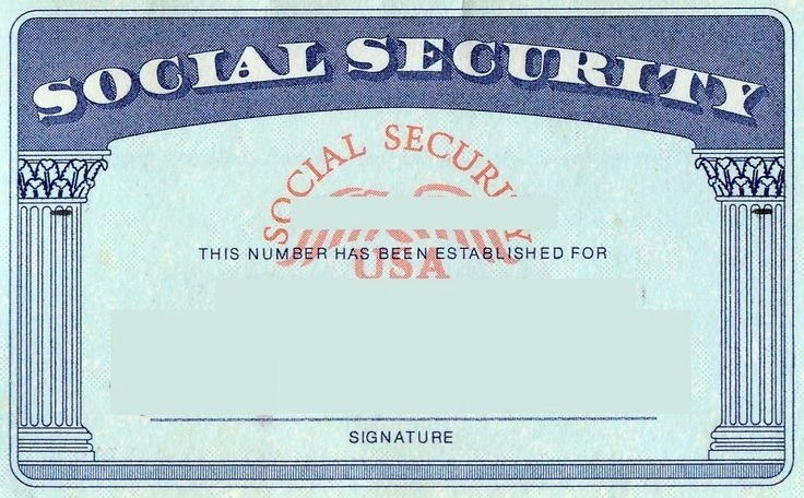 Social Security Card Template Shop