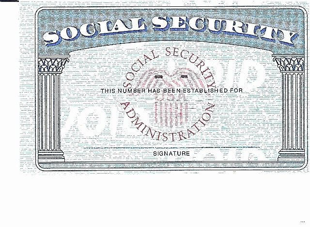 Social Security Card Template – Spitznasfo