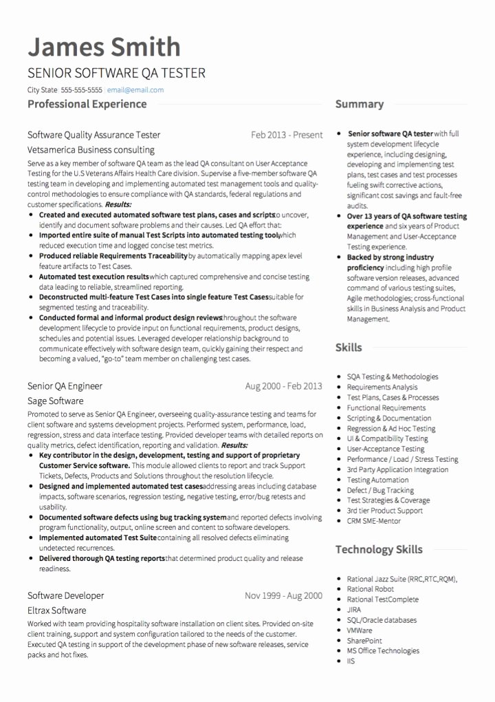 Software Engineer Cv Examples &amp; Templates