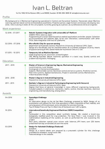 Software Engineering Resume Samples From Real