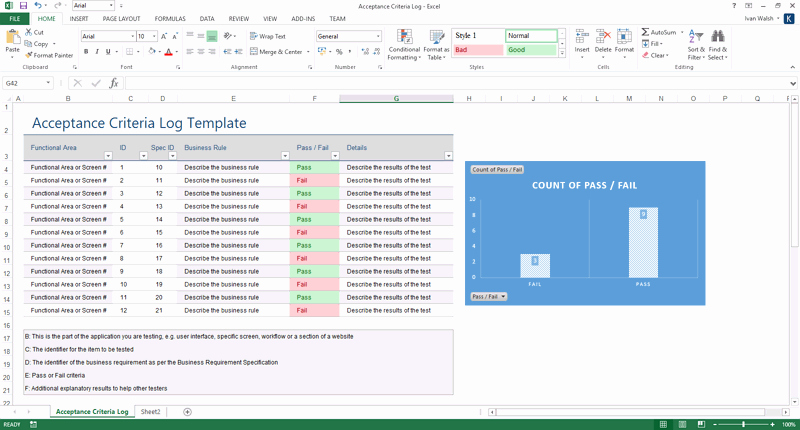 Software Testing Template – Ms Word &amp; Excel – Instant Download