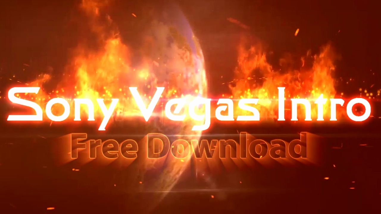 Sony Vegas Intro Template Fire Text