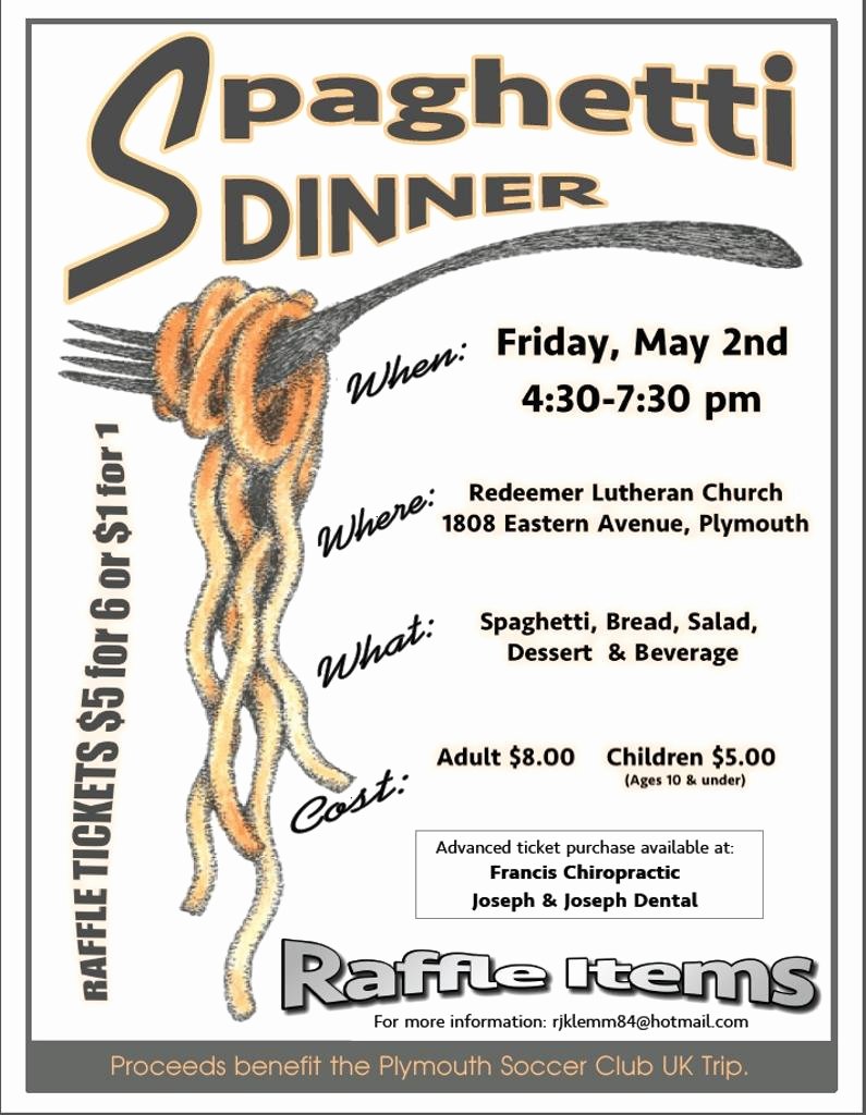 Spaghetti Dinner Flyer Template Yourweek 198bddeca25e