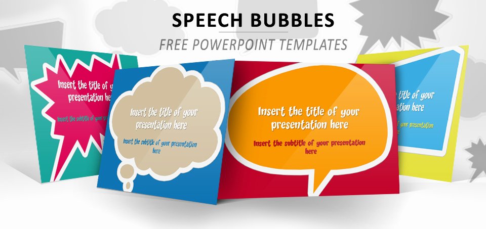 Speech Bubbles – Free Template for Powerpoint and Impress