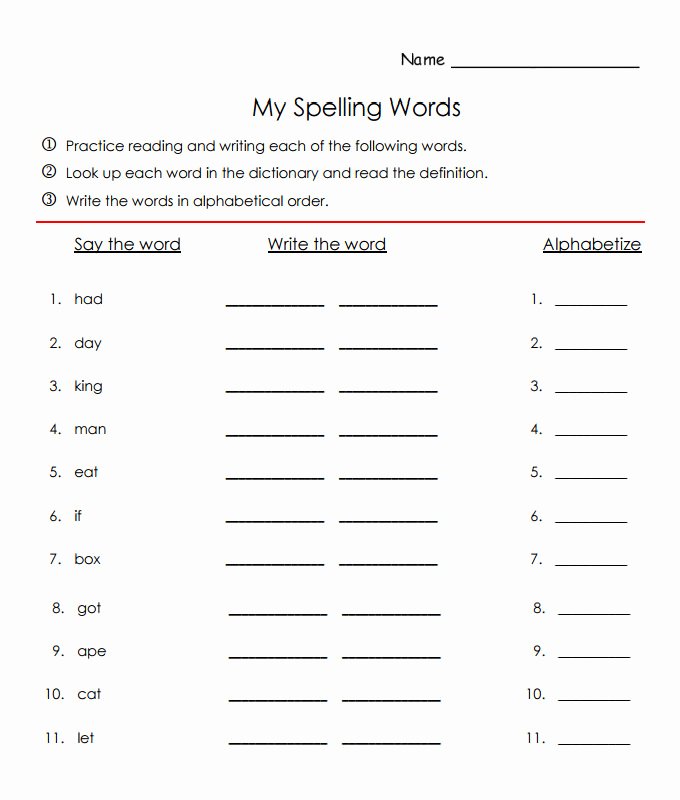 Spelling Bee Practice Test
