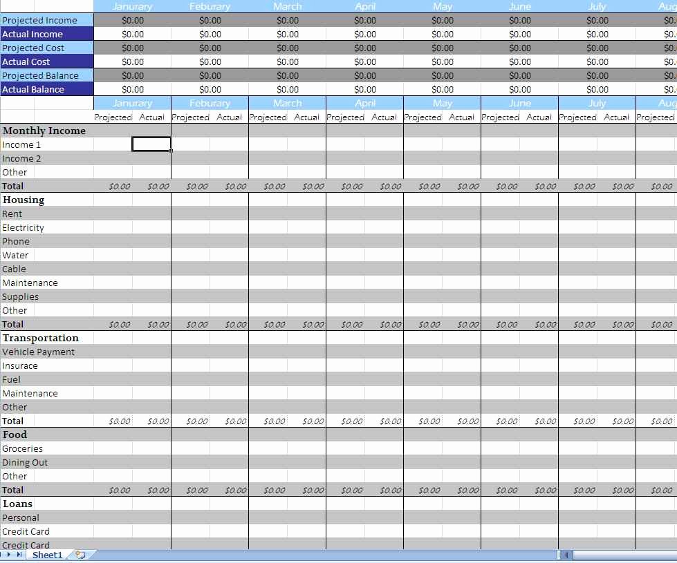 spreadsheet templates business