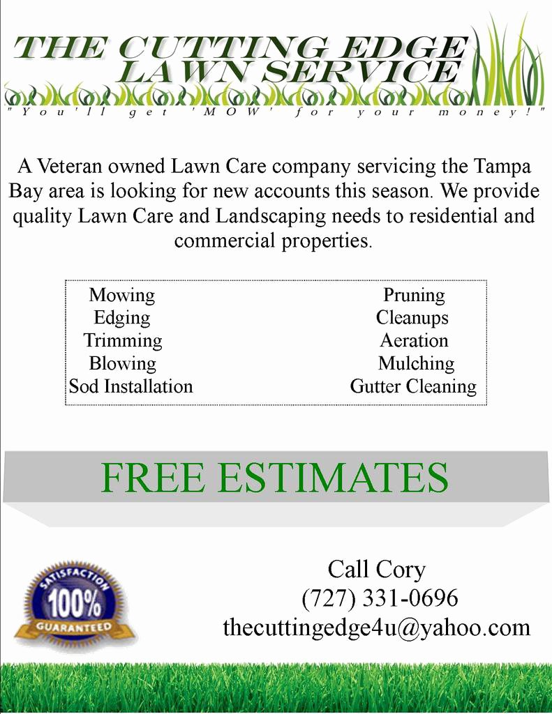 Spring Lawn Care Flyer and Direct Marketing Ideas