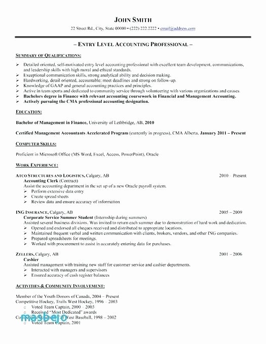 Staff Accountant Resume Examples Samples Sample Accounting