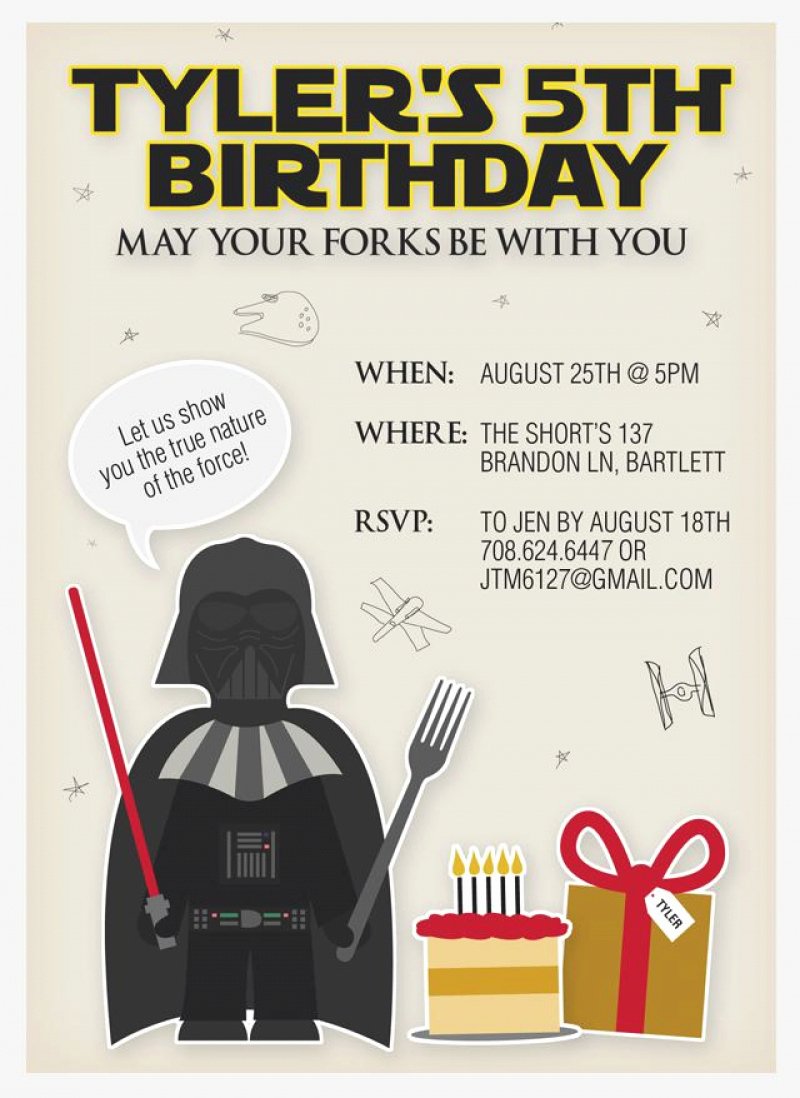 Star Wars Birthday Invitation Template Printable Free