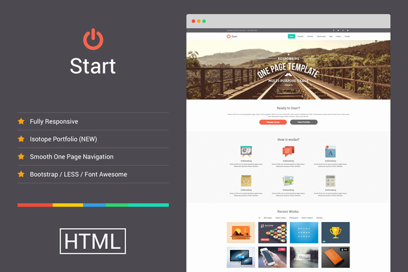 Start Responsive E Page Template Website Templates