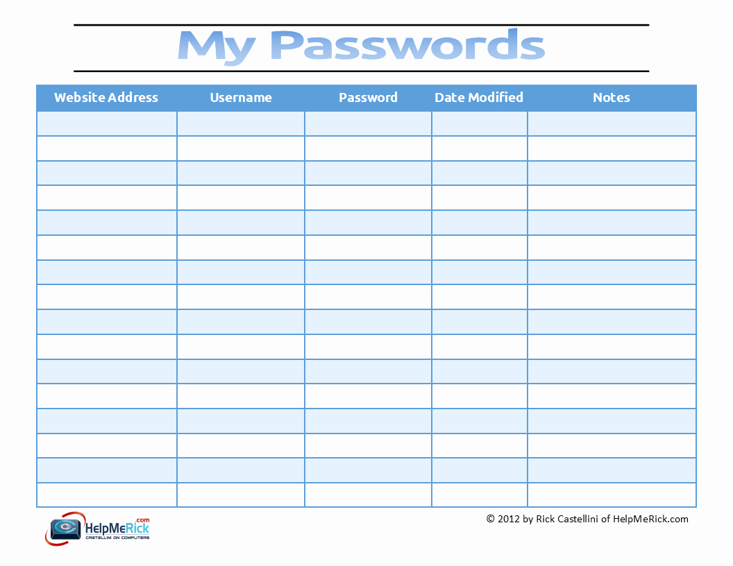 Start Your Password Tracking System today