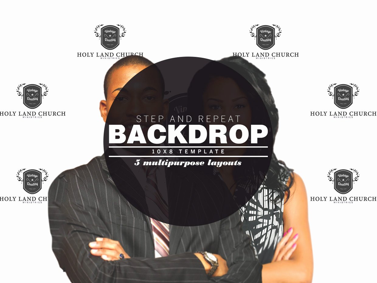 Step and Repeat Backdrop Template Templates On Creative