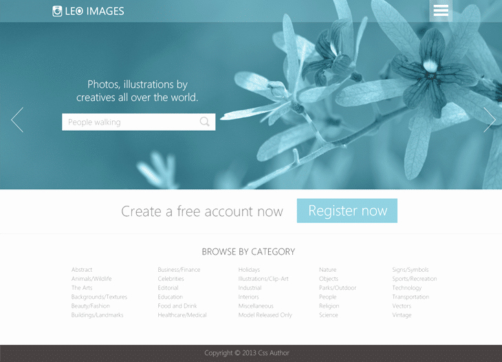 Stock S Website Template Psd for Free Download