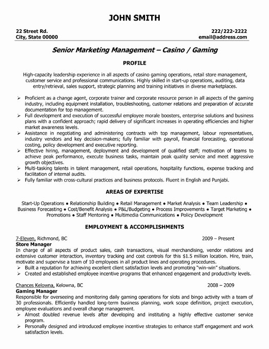 Store Manager Resume Sample &amp; Template