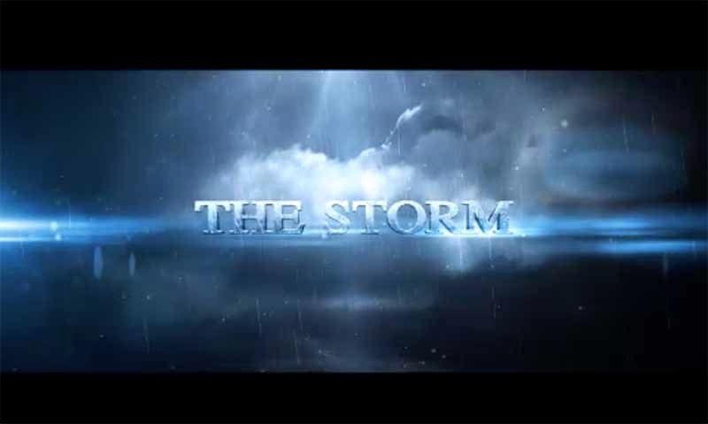 storm intro after effects template