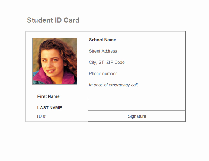 Student Identification Card