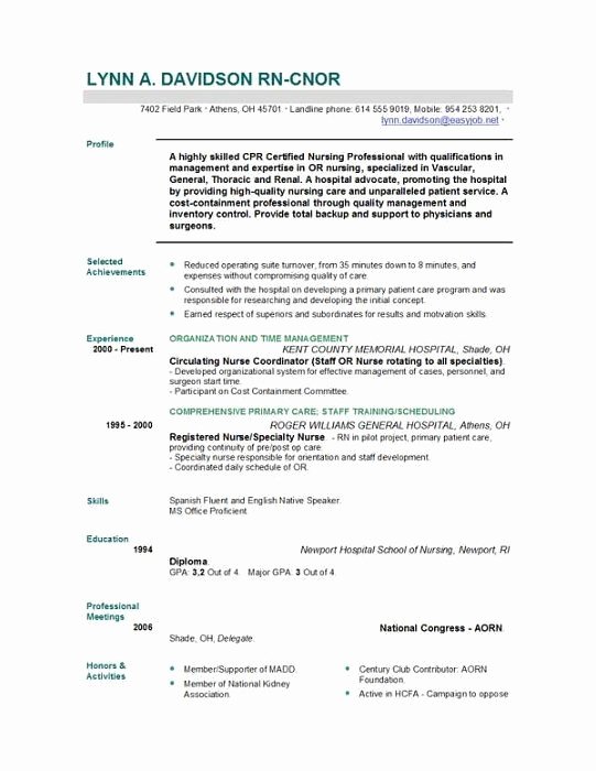 Student Nurse Resume Objective Best Resume Collection