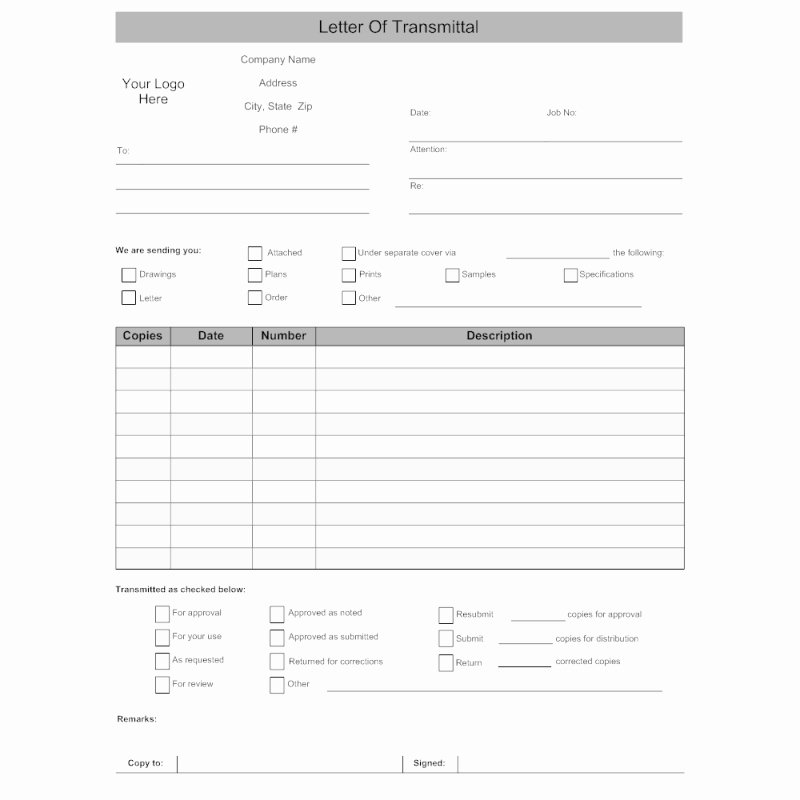 Submittal form Template