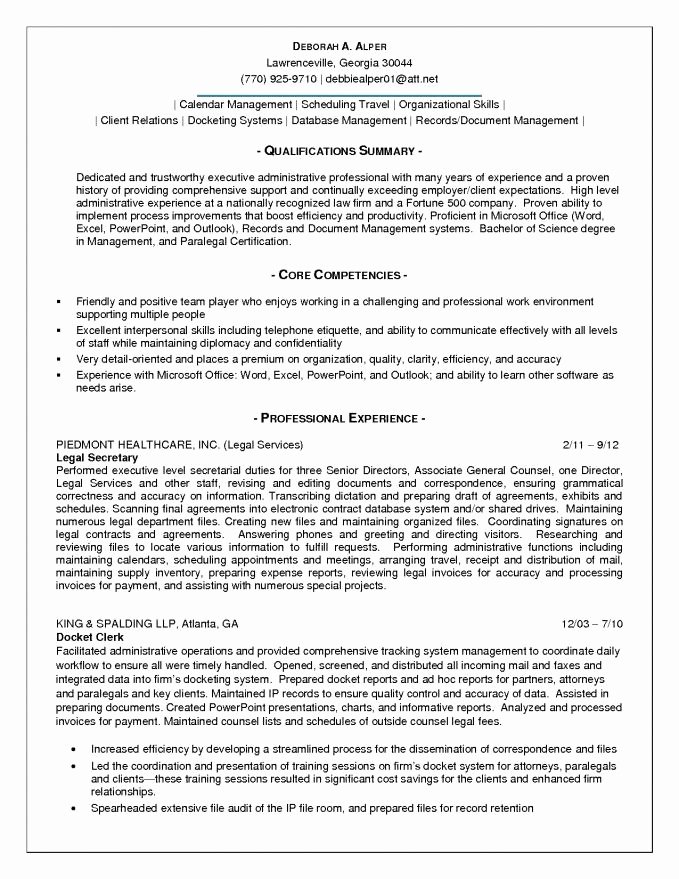 resume examples for qualifications