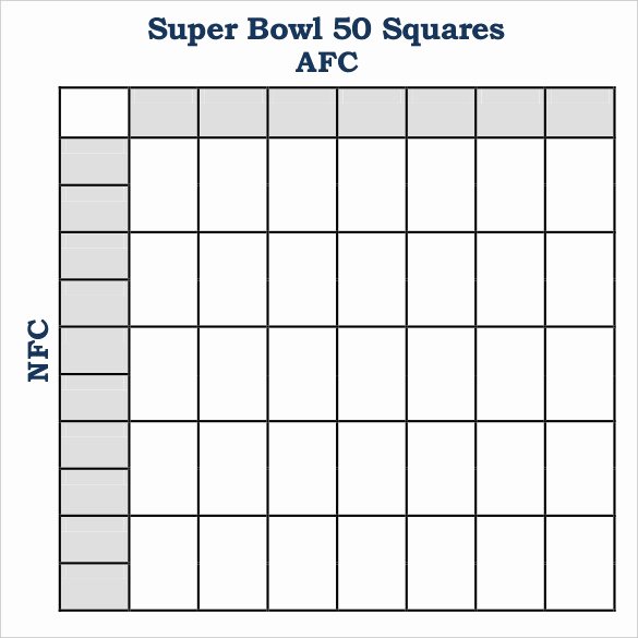 Super Bowl Football Pool Template Invitation Template