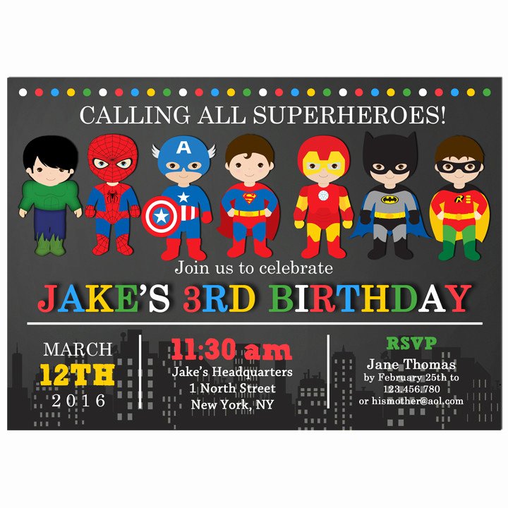 Superhero Party Invitation by that Party Chick Superhero