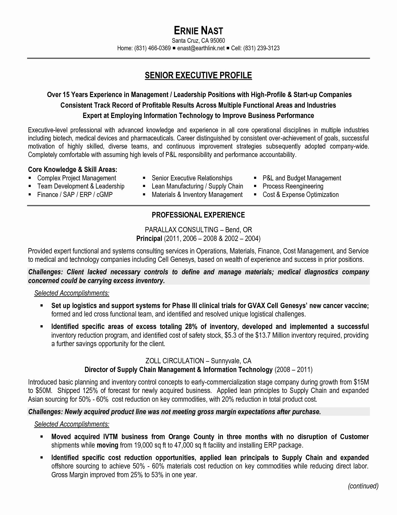 Supply Chain Management Resume Objective Resume Ideas