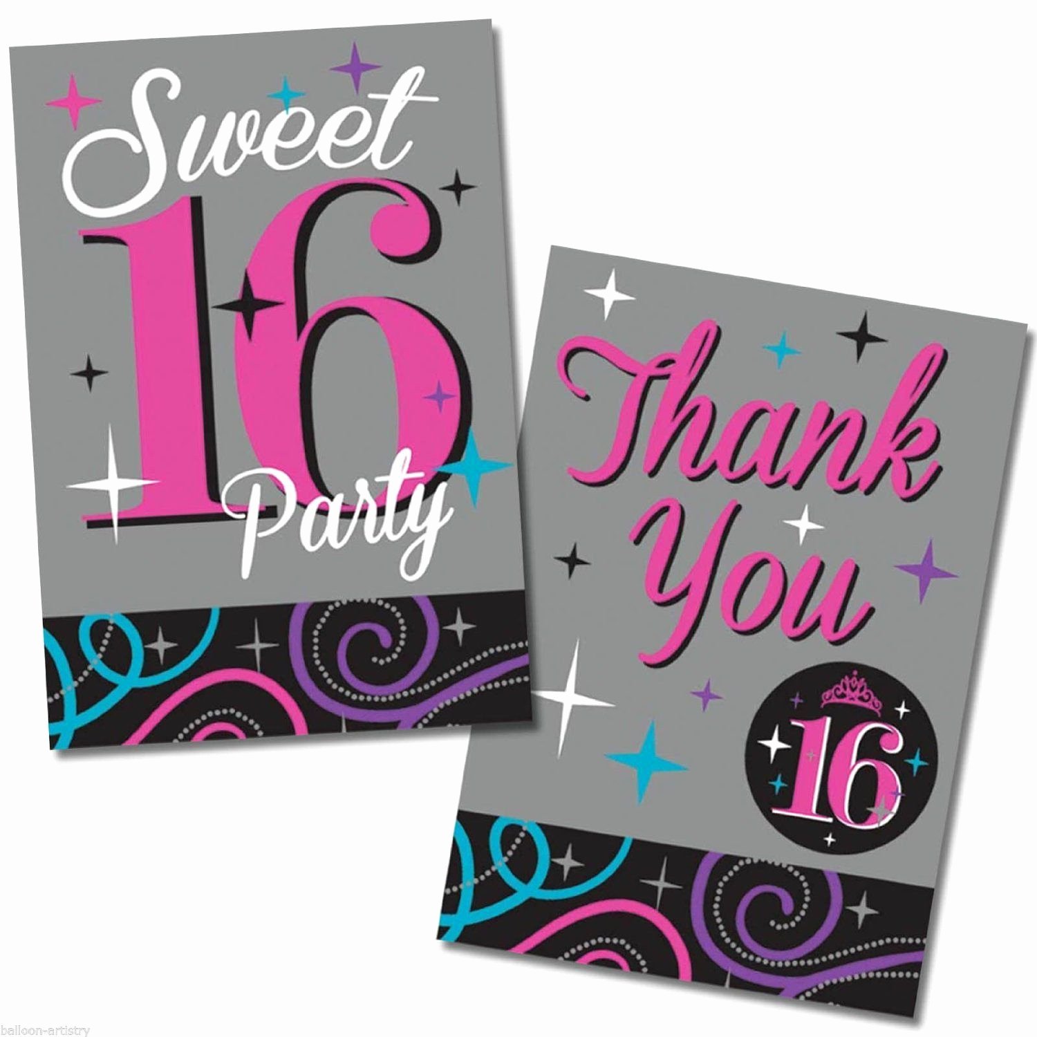 Sweet 16 Birthday Invitations Templates Free Sweet 16