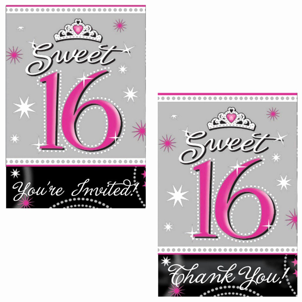 Sweet Sixteen Invitation Backgrounds